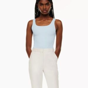 Aritzia Baby blue sculpt knit tank. Never worn without tags.